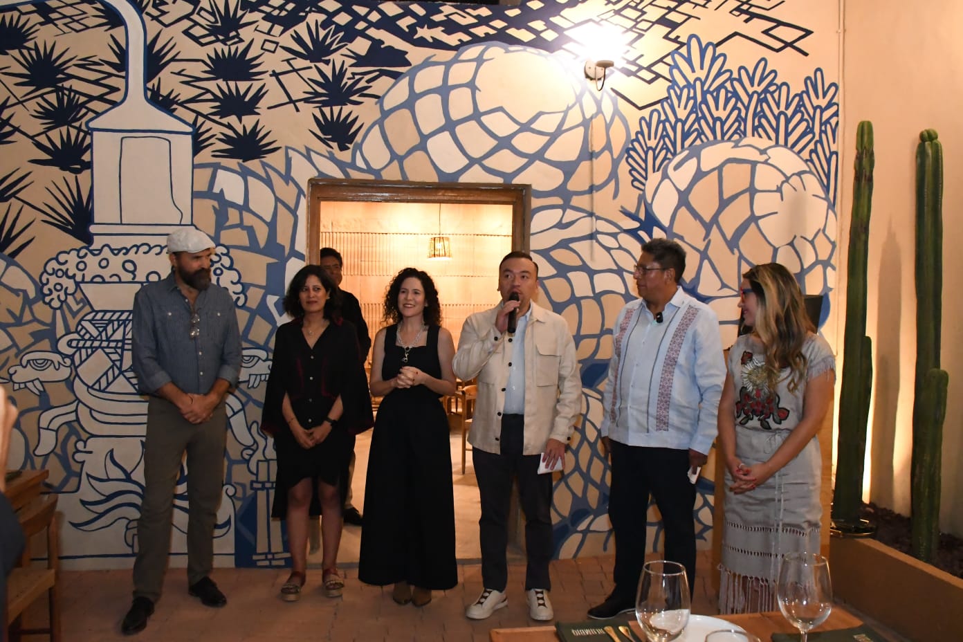 Durante la presentación 